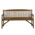 HORTIKRAFT Wooden Garden Bench Outdoor Furniture 3-Seater Lounge Patio