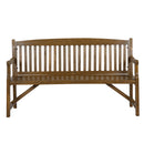HORTIKRAFT Wooden Garden Bench Outdoor Furniture 3-Seater Lounge Patio