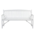 HORTIKRAFT Wooden Garden Bench Outdoor Furniture 3-Seater Lounge Patio