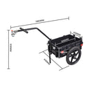 Mt Aspire Bicycle Cargo Trailer with Cart and Cover Bike Wagon Trailer 60kg