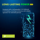 HORTIKRAFT 2.5-4KM All-in-one Solar Fence Energizer Electric Charger for Cattle Horses Sheep Farm Livestock