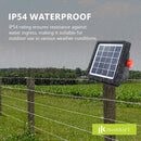 HORTIKRAFT 2.5-4KM All-in-one Solar Fence Energizer Electric 500m Poly Rope