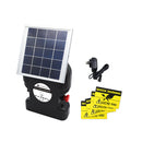 HortiKraft Solar Powered Electric Fence Energizer 5-20km Coverage Poly Tape Rope