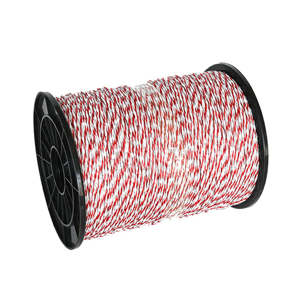 HortiKraft Electric Fence Wire 500m 2mm Poly Rope for Solar Energizer Stainless Steel