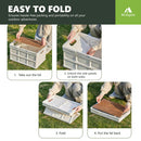 Mt Aspire Folding Camping Storage Box - 30L Organizer with Handle for Picnic