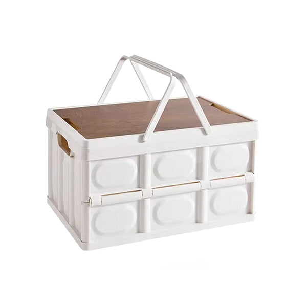 Mt. Aspire Folding Camping Storage Box - 55L Organizer with Handle for Picnic