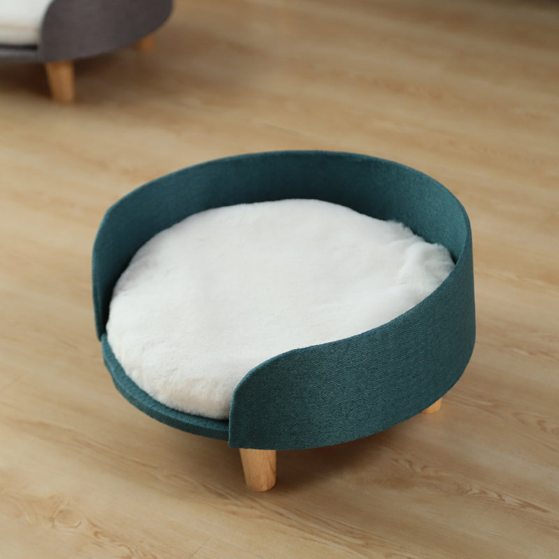 Furbulous Luxury Pet Sofa Bed Round Dog Cat Kitty Puppy Couch Soft Cushion Chair