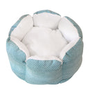 Furbulous Calming Pet Bed with Fluffy Soft Cushion for Cat and Small Dog to Rest and Sleep - Blue