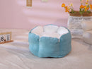 Furbulous Calming Pet Bed with Fluffy Soft Cushion for Cat and Small Dog to Rest and Sleep - Blue