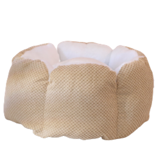 Furbulous Calming Pet Bed with Fluffy Soft Cushion for Cat and Small Dog to Rest and Sleep - Purple