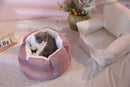 Furbulous Calming Pet Bed with Fluffy Soft Cushion for Cat and Small Dog to Rest and Sleep - Purple