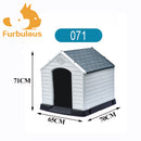 Furbulous Dog Kennel and Indoor Outdoor Heavy Duty Dog House - Slate Roof Regular