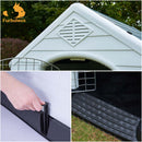 Furbulous Dog Kennel and Indoor Outdoor Heavy Duty Dog House - Slate Roof Regular