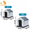 Furbulous Dog Kennel and Indoor Outdoor Heavy Duty Dog House - Slate Roof Regular