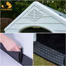 Furbulous Dog Kennel and Indoor Outdoor Heavy Duty Dog House - Slate Roof Regular