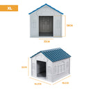 Furbulous Dog House and Indoor Outdoor Heavy Duty Dog Kennel - Tiled Roof - Large