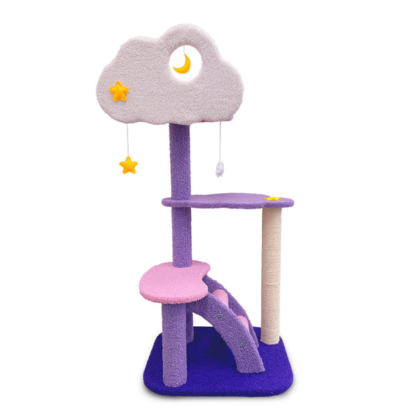 Furbulous 1.08m Cat Tree Scratching Post and Cat Tower - Star and Moon