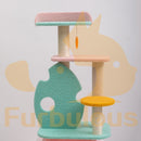 Furbulous 75cm Cat Tree Scratching post and Cat tower with Sisal Scratching Rope - Green Leaf