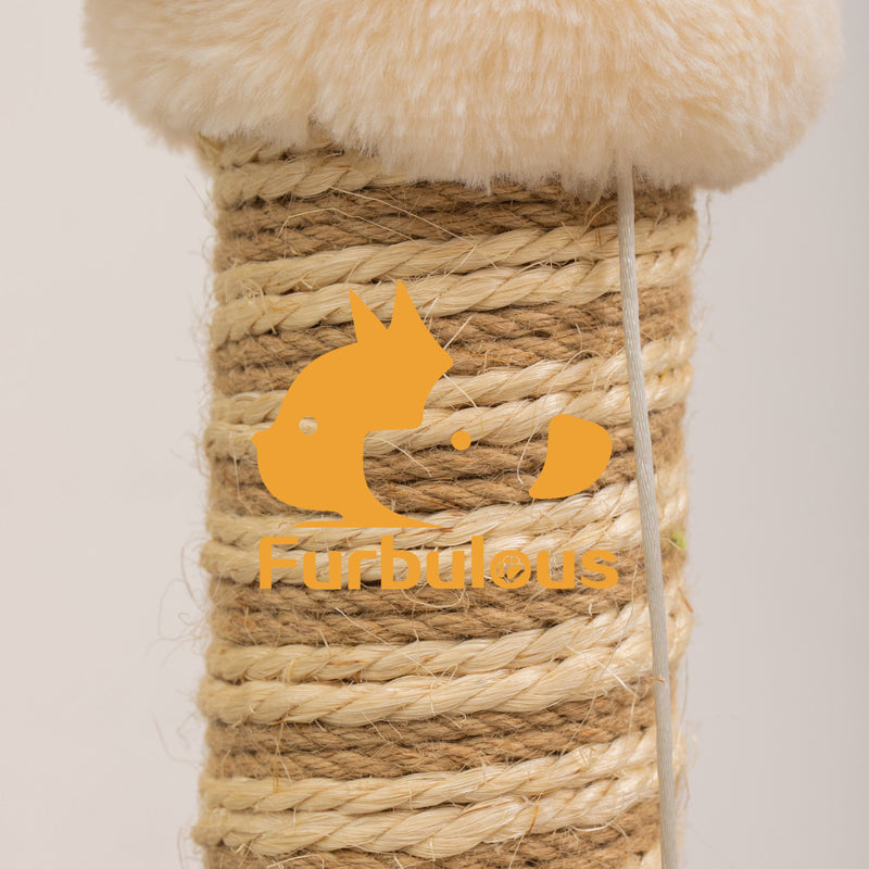 Furbulous Giraffe Cat Scratching Post Sisal Vertical Cat Scratcher Toy