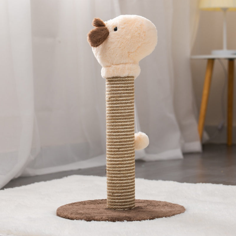 Furbulous Giraffe Cat Scratching Post Sisal Vertical Cat Scratcher Toy