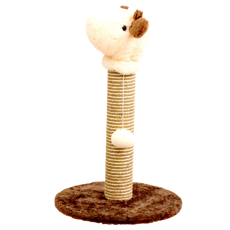 Furbulous Giraffe Cat Scratching Post Sisal Vertical Cat Scratcher Toy - Classic Model