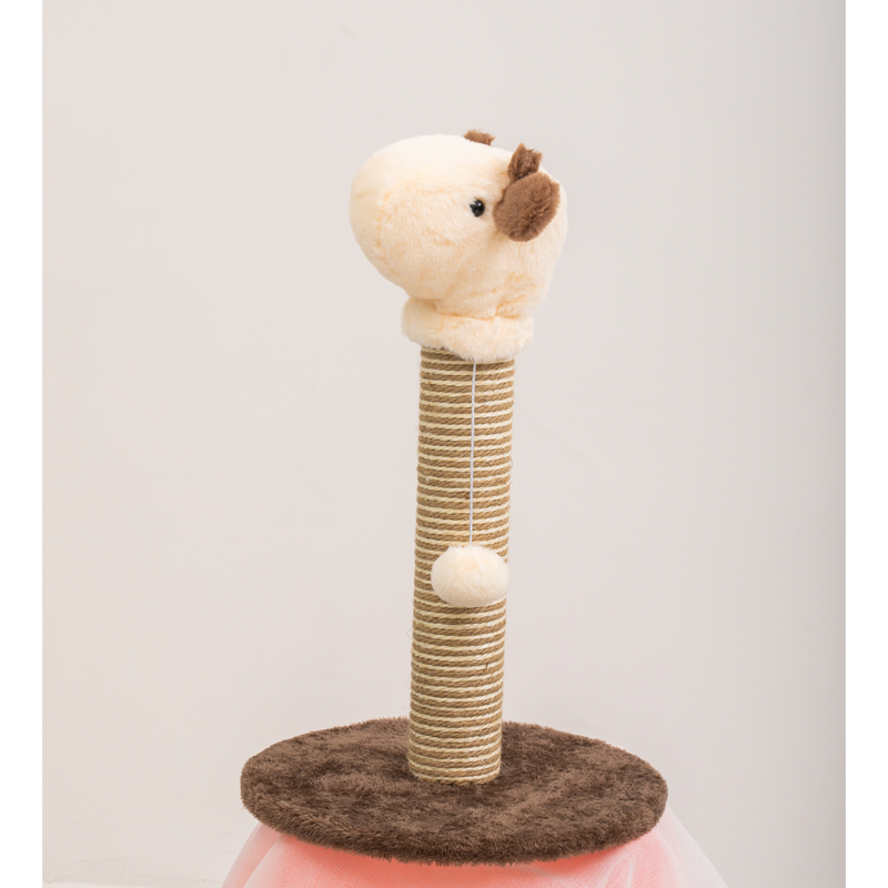 Furbulous Giraffe Cat Scratching Post Sisal Vertical Cat Scratcher Toy - Classic Model