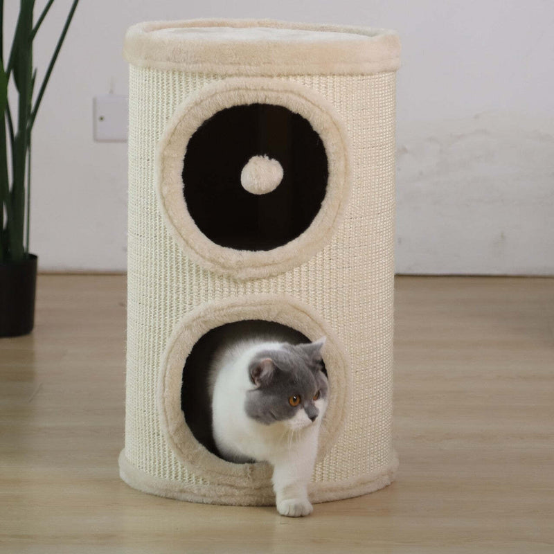 Furbulous Cat Tower Condo House for Scratching and Climbing with 2 Levels