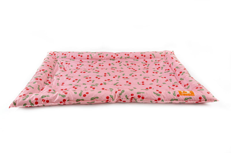 Furbulous Pet Cooling Bed Dog or Cat Non-Toxic Cooling Mat for Summer Rectangular 64cm x 76cm - Pink