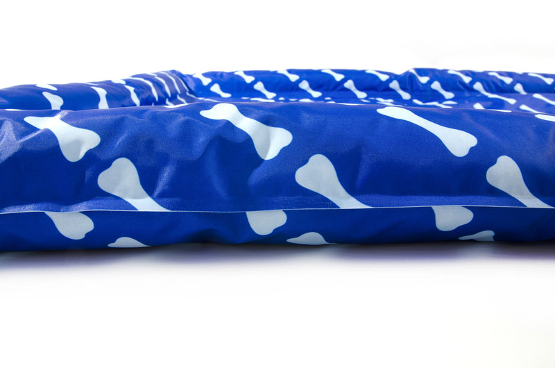 Furbulous Pet Cooling Bed Dog or Cat Non-Toxic Cooling Mat for Summer Rectangular 70cm x 114cm - Blue