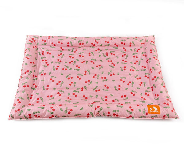 Furbulous Pet Cooling Bed Dog or Cat Non-Toxic Cooling Mat for Summer Rectangular 70cm x 114cm - Pink