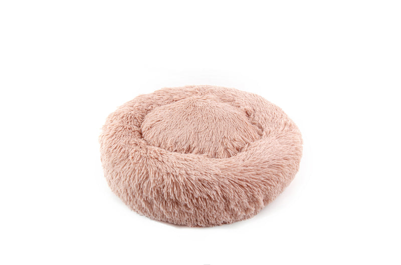 Furbulous Dog Pet Calming Bed Warm Soft Plush Round Nest Comfy Sleeping Kennel Cave