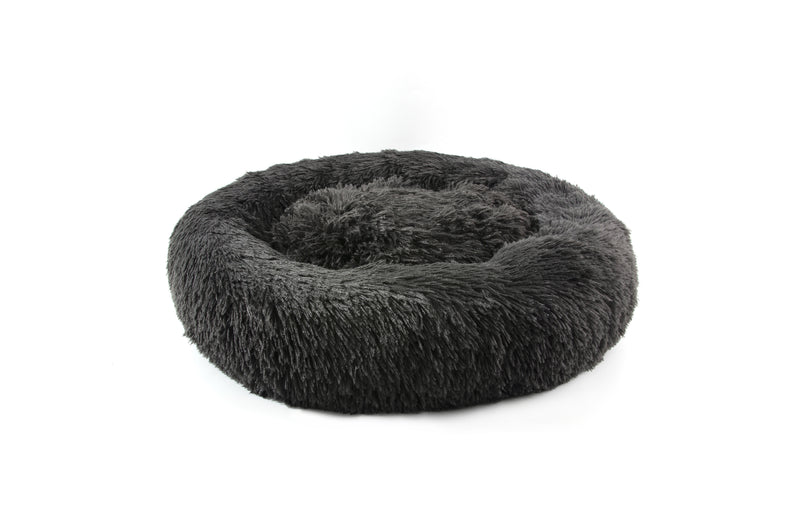 Furbulous Dog Pet Calming Bed Warm Soft Plush Round Nest Comfy Sleeping Kennel Cave