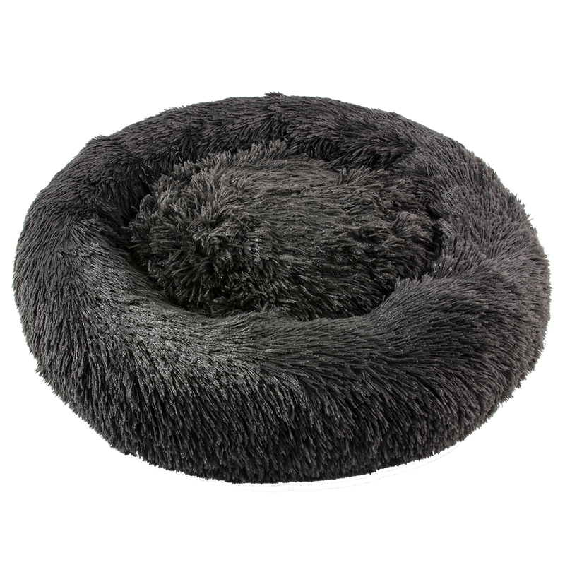 Furbulous Calming Dog or Cat Bed in Dark Grey - XXLarge - 100cm Diameter