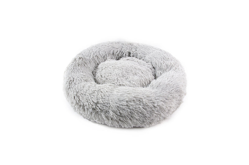 Furbulous Dog Pet Calming Bed Warm Soft Plush Round Nest Comfy Sleeping Kennel Cave