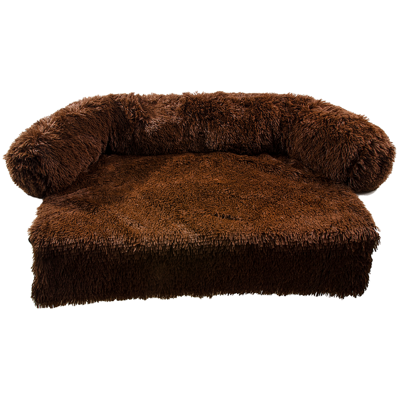 Furbulous Medium Pet Protector Dog Sofa Cover in Brown - Medium - 80cm x 80cm