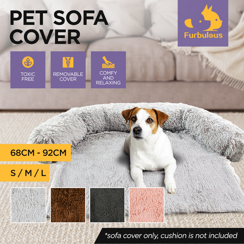 Furbulous Large Pet Protector Dog Sofa Cover in Dark Grey - Large - 92cm x 80cm
