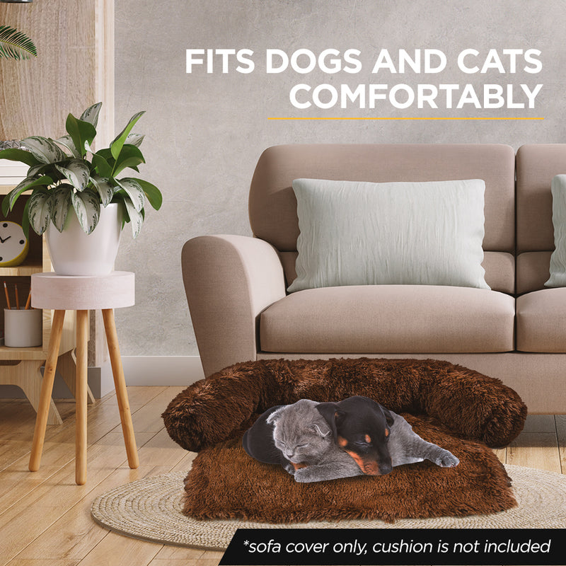 Furbulous Large Pet Protector Dog Sofa Cover in Brown - Large - 92cm x 80cm
