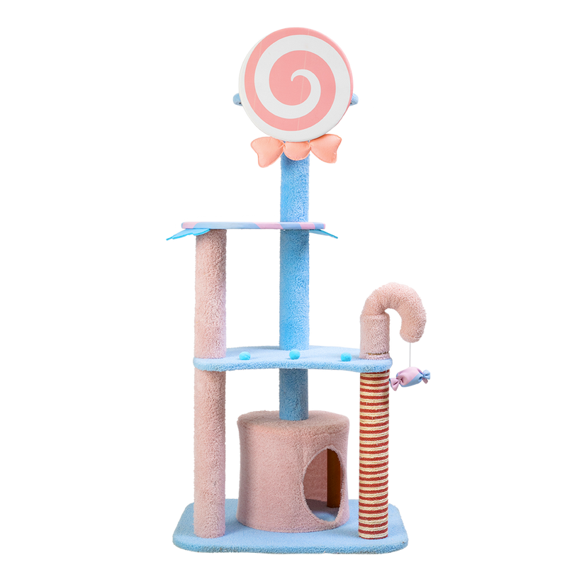 Furbulous 1.35m Lollipop Style Cat Tree Tower & Scratching Post