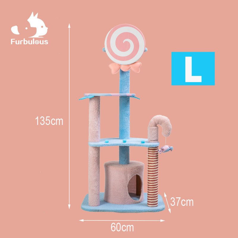 Furbulous Lollipop Style Cat Tree Tower & Scratching Post
