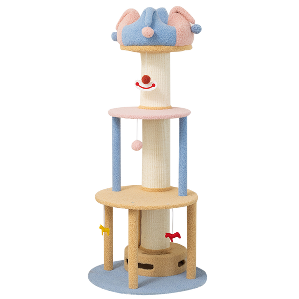 Furbulous 1.27m Cat Tower Climbing Tree and Multi Level Scratching Post Circus Style