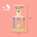 Furbulous 86cm Cat Tower Climbing Tree and Multi Level Scratching Post Circus Style