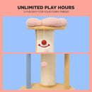 Furbulous 86cm Cat Tower Climbing Tree and Multi Level Scratching Post Circus Style