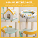 Furbulous Cat Tree Tower & Scratching post with Cooling Straw Mat - Fairy Land