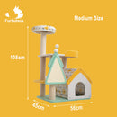 Furbulous Cat Tree Tower & Scratching post with Cooling Straw Mat - Fairy Land