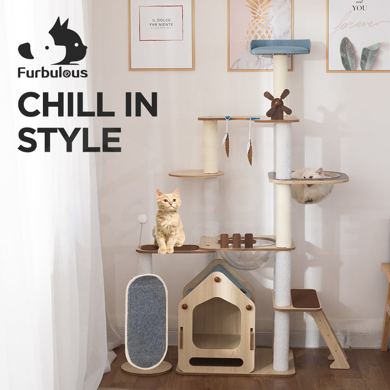 Furbulous 1.67cm Cat Tree Mega Cat Tower and Scratching Post - Windmill style