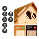 Furbulous Cat Box House and Cat Nap Box Wood House in Carrot Style - Large