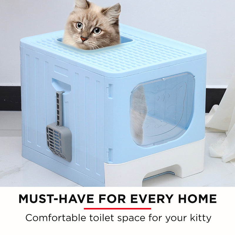 Furbulous Large Anti-Splashing Enclosed Cat Drawer Litter Box
