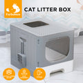 Furbulous Large Anti-Splashing Enclosed Cat Drawer Litter Box