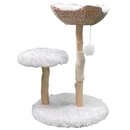 Furbulous Selected Real Wood Cat Tree Rattan tower with Condo House - 81cm