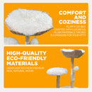 Furbulous Selected Real Wood Cat Tree Rattan tower with Condo House - 81cm